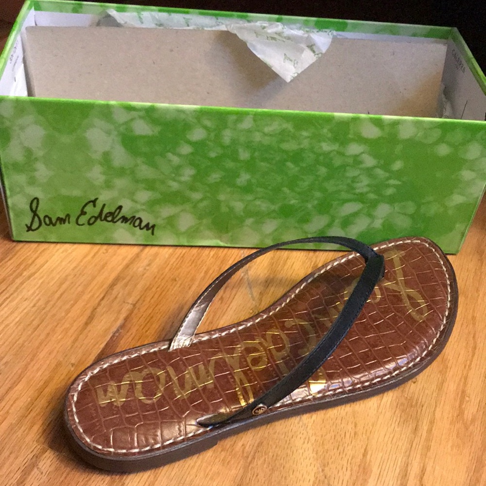 Sam Edelman Black Sandals (Flip Flops)
